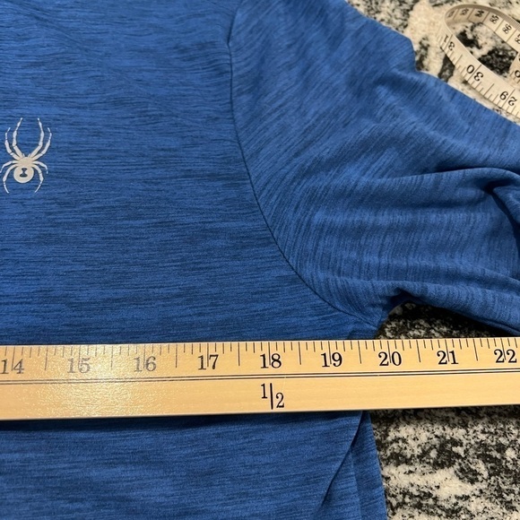 SPYDER PROW B active, blue hooded top - Picture 11 of 13